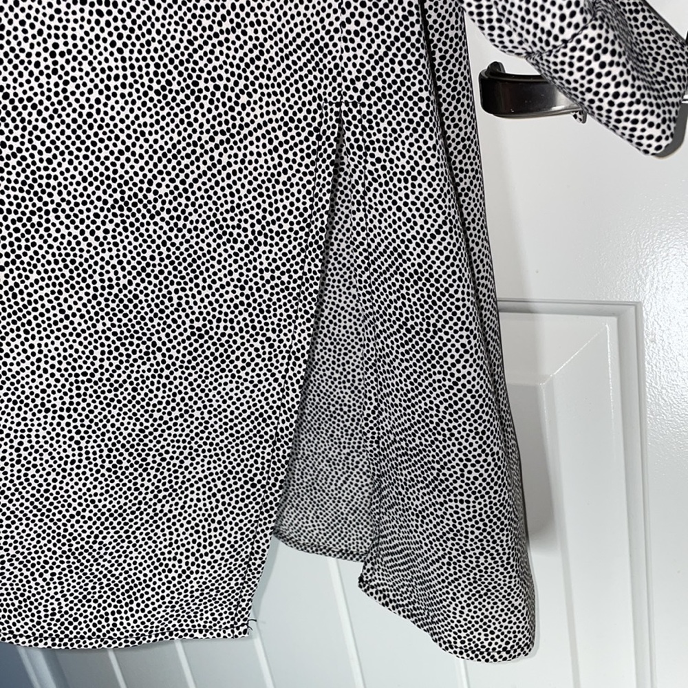 Plus Size Rambling-Dot Nehru Tunic - Picture 11 of 12